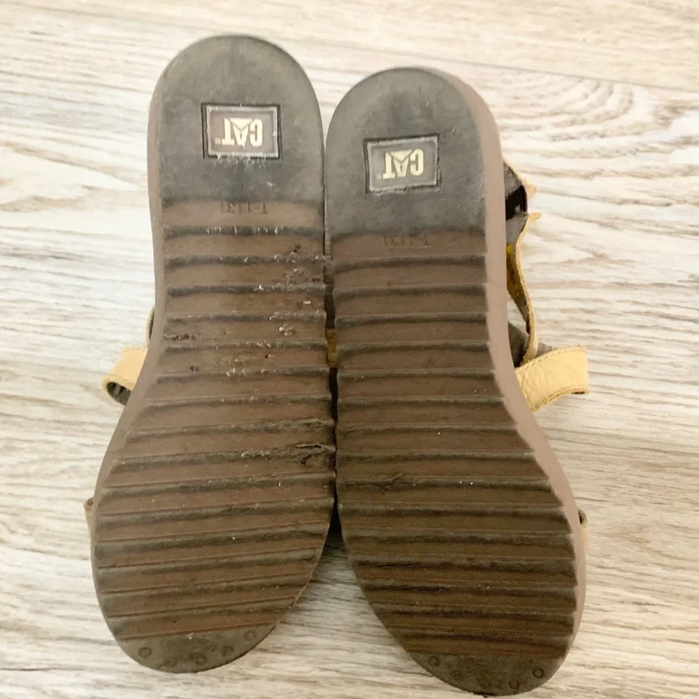 Y2k CAT Caterpillar Chunky Platform Sandals 8